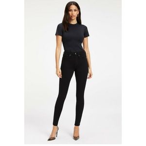 Good American Good Legs Black Wash Skinny Leg Cotton-blend Denim Jeans Slimming
